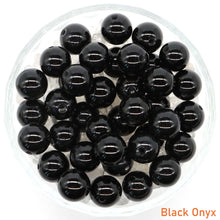 Load image into Gallery viewer, 8/10mm Natural Stones Crystal Loose Beads Round Smooth Gemstones Spacer Charms DIY Necklace Bracelet Jewerly Making Accessories