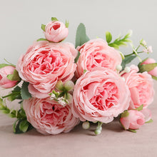 Load image into Gallery viewer, 2022 Beautiful Rose Peony Artificial Silk Flowers Small bouquet flores Home Party Spring Wedding Decoration Fake Flower