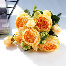Load image into Gallery viewer, 2022 Beautiful Rose Peony Artificial Silk Flowers Small bouquet flores Home Party Spring Wedding Decoration Fake Flower