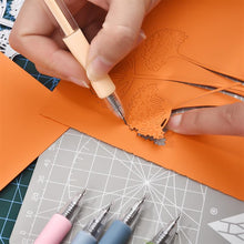 Load image into Gallery viewer, Art Utility Knife Pen Paper Cutter Precision Craft Stickers Scrapbooking Cutting Tools Portable Knife Carving DIY Craft Supplies