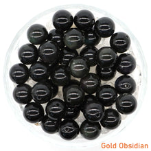 Load image into Gallery viewer, 8/10mm Natural Stones Crystal Loose Beads Round Smooth Gemstones Spacer Charms DIY Necklace Bracelet Jewerly Making Accessories