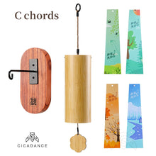 Load image into Gallery viewer, CICADANCE Bamboo Wind Chimes Chord Windchime Handmade Musical Bell Outdoor Windbell Garden Patio Home Decor Meditation Gifts