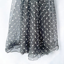Load image into Gallery viewer, White Khaki Flocked Polka Dot Mesh Tulle Fabric High Quality Polyester Stretch DIY Dress Wedding Decoration Puff Skirt Net Cloth
