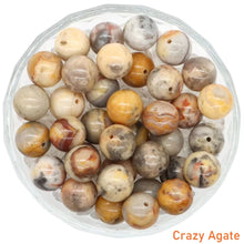 Load image into Gallery viewer, 8/10mm Natural Stones Crystal Loose Beads Round Smooth Gemstones Spacer Charms DIY Necklace Bracelet Jewerly Making Accessories