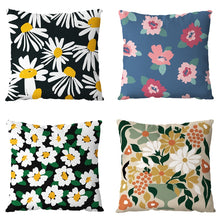 Load image into Gallery viewer, 45x45 Flower Easter Cushions Cover Spring Pillow Case Covers Printed Chair Sofa Cushion Pillowcase Home Living Room Decoration