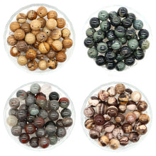 Load image into Gallery viewer, 8/10mm Natural Stones Crystal Loose Beads Round Smooth Gemstones Spacer Charms DIY Necklace Bracelet Jewerly Making Accessories