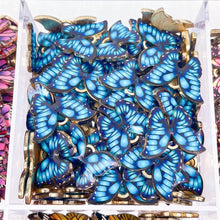 Load image into Gallery viewer, JQ 20Pcs/Lot 2022 Trend Cute Enamel Butterfly Pendant Golden Insect Alloy Charm For Earrings Necklace Jewelry Making Supplies