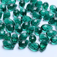 Load image into Gallery viewer, 50pcs Crystal Teardrop Beads Chandelier Pendants Waterdrop Shape Faceted Beads for Jewelry Making DIY Earring Necklace Bracelets