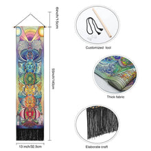 Load image into Gallery viewer, Seven Chakra Tapestry Vertical Wall Hanging Tree Of Life Tapestry Tassel Yoga Meditation Tapestry for Bedroom Living Decoration