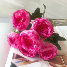 Load image into Gallery viewer, 2022 Beautiful Rose Peony Artificial Silk Flowers Small bouquet flores Home Party Spring Wedding Decoration Fake Flower