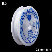 Load image into Gallery viewer, 100m Strong Elastic Crystal Beading Thread Cord Jewelry Making Necklace Bracelet DIY Beads String Stretchable Thickness 0.4-1mm