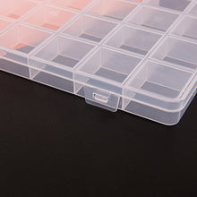 Load image into Gallery viewer, 28 Grid Compartment Plastic Container Flip Top Box Case fit DIY Handmade Jewelry Making Findings Accessories Storage Organise