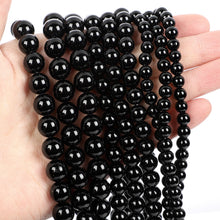 Load image into Gallery viewer, 4/10mm Natural Stone Beads Tiger Eye Amazonite Rose quartz Turquoises Obsidian Agates Beads For Jewelry Making DIY Bracelet