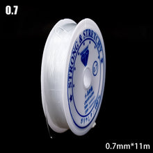 Load image into Gallery viewer, 100m Strong Elastic Crystal Beading Thread Cord Jewelry Making Necklace Bracelet DIY Beads String Stretchable Thickness 0.4-1mm