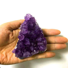 Load image into Gallery viewer, Natural Raw Purple Brazilian Amethyst Quartz Crystal Cluster