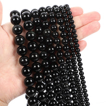 Load image into Gallery viewer, 4/10mm Natural Stone Beads Tiger Eye Amazonite Rose quartz Turquoises Obsidian Agates Beads For Jewelry Making DIY Bracelet
