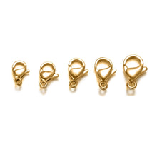 Load image into Gallery viewer, 1000pcs/lot Bulk Order 304 Stainless Steel Lobster Clasp Wholesale DIY Jewelry Finding Supplies Bracelet Necklace Chain Making
