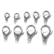 Load image into Gallery viewer, 1000pcs/lot Bulk Order 304 Stainless Steel Lobster Clasp Wholesale DIY Jewelry Finding Supplies Bracelet Necklace Chain Making
