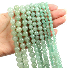 Load image into Gallery viewer, 4/10mm Natural Stone Beads Tiger Eye Amazonite Rose quartz Turquoises Obsidian Agates Beads For Jewelry Making DIY Bracelet