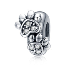 Load image into Gallery viewer, BAMOER 925 Sterling Silver Pet Animal Pendant Charm for Bracelet or Necklace DIY Jewelry Making