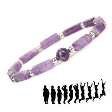 Load image into Gallery viewer, Natural Amethysts Bracelet Set Body-purify Slimming Healing Stone Bracelets For Women Men Loss Weight Yoga Meditation Jewelry