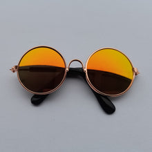 Load image into Gallery viewer, Lovely Vintage Round Cat Sunglasses Reflection Eye wear glasses For Small Dog Cat Pet Photos Pet Products Props Accessories