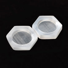 Load image into Gallery viewer, 1PC Hexagon Stone Bowl Natural Selenite Gemstone Energy Healing Massage Chakra Reiki Spiritual Therapy Minerales Ornaments