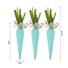 Load image into Gallery viewer, 3/1pcs Nov Woven Easter Carrots Ornaments Hanging Pendant for Easter Home Decorations Supplies 2023 Kids Easter