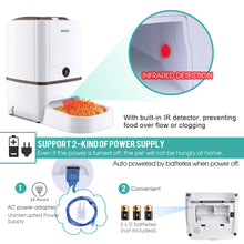 Load image into Gallery viewer, Iseebiz 6L Automatic Pet Feeder with Camera WiFi App Control Smart Food Dispenser Remote Feeding