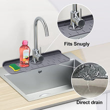 Load image into Gallery viewer, Silicone Faucet Mat Sink Accessories Kitchen Faucet Storage Mat Sink Splash Guard Pad Holder