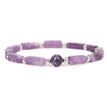 Load image into Gallery viewer, Natural Amethysts Bracelet Set Body-purify Slimming Healing Stone Bracelets For Women Men Loss Weight Yoga Meditation Jewelry