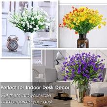 Load image into Gallery viewer, 20 Bundles Artificial Flowers for Outdoor Decoration Spring Summer Decoration UV Resistant Faux Outdoor Home Garden Decor