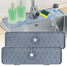 Load image into Gallery viewer, Silicone Faucet Mat Sink Accessories Kitchen Faucet Storage Mat Sink Splash Guard Pad Holder