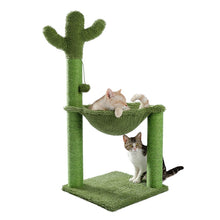 Load image into Gallery viewer, Cute Cactus Pet Cat Tree Toy with Ball Scratching Post for Cat Kitten Climbing
