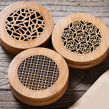 Load image into Gallery viewer, Retro Bamboo Incense Box Hollow Carved Ash Catcher Incense Holder