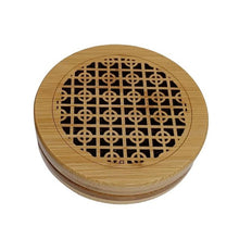 Load image into Gallery viewer, Retro Bamboo Incense Box Hollow Carved Ash Catcher Incense Holder