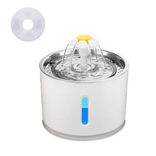 Load image into Gallery viewer, Automatic Cat Water Fountain with LED Lighting 5 Pack Filters 2.4L USB