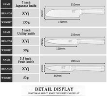 Load image into Gallery viewer, XYj Kitchen Stainless Steel Knives Set