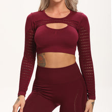 Load image into Gallery viewer, New Yoga Top For Women Long Sleeve Running Shirts Sexy Yoga T-shirts