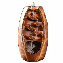 Load image into Gallery viewer, Ceramic Mountain River Waterfall Smoke Incense Burner