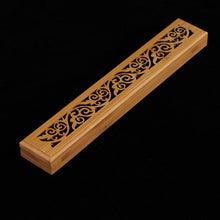 Load image into Gallery viewer, Bamboo Wooden Box Incense Stick Holder and Burner