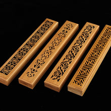 Load image into Gallery viewer, Burner Ash Catcher Bamboo Wood Incense Stick Holder