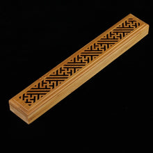 Load image into Gallery viewer, Burner Ash Catcher Bamboo Wood Incense Stick Holder