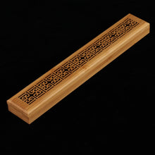 Load image into Gallery viewer, Burner Ash Catcher Bamboo Wood Incense Stick Holder