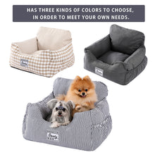 Load image into Gallery viewer, Pet Dog Car Seat Pad With Safety Belt Detachable Bed
