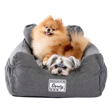 Load image into Gallery viewer, Pet Dog Car Seat Pad With Safety Belt Detachable Bed