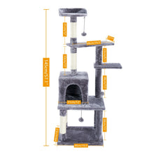 Load image into Gallery viewer, Cat Tree House Condo Perch Scratching Multi-Level Tower