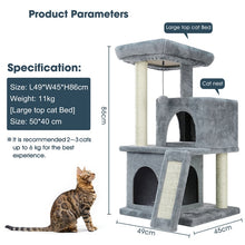 Load image into Gallery viewer, Cat Tree House Condo Perch Scratching Multi-Level Tower