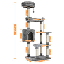 Load image into Gallery viewer, Cat Tree House Condo Perch Scratching Multi-Level Tower