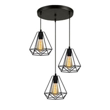 Load image into Gallery viewer, Three Chandelier Geometric Nested Hanging Chandelier For Table Dining
